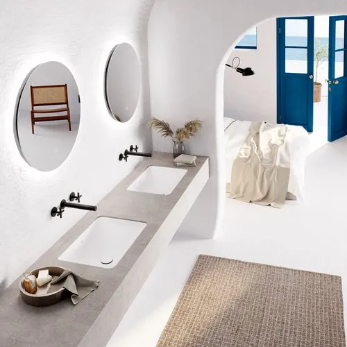 VILLEROY BOCH Podomítkové umyvadlo Loop & Friends, 615 x 380 x 185 mm, Stone White CeramicPlus, s přepadem #4A5800RW, obrázek 13