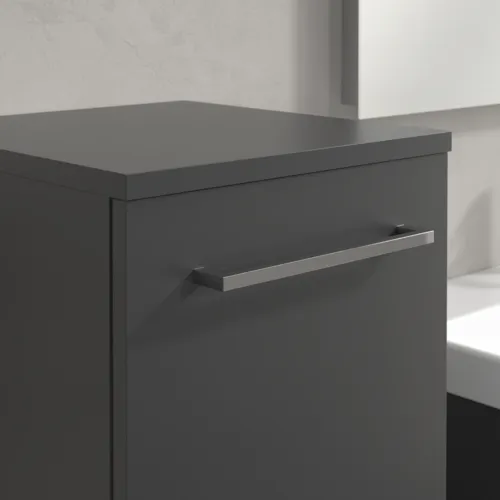 VILLEROY BOCH Boční skříňka Avento, 1 dvířka, 347 x 888 x 405 mm, grafitová barva #A89500VR, obrázek 6