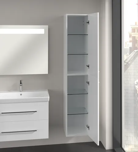VILLEROY BOCH Vysoká skříňka Avento, 2 dveře, 346 x 1760 x 404 mm, lesklá bílá #A89401VE, obrázek 5