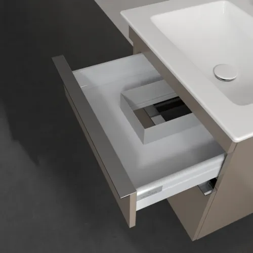 VILLEROY BOCH Venticello toaletní skříňka, 2 výsuvy, 553 x 590 x 502 mm, taupe / taupe #A92301VM, obrázek 7