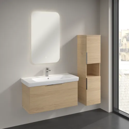 VILLEROY BOCH Vysoká skříň Architectura, 2 dveře, 350 x 1400 x 364 mm, dub severský #B89701VJ, obrázek 3