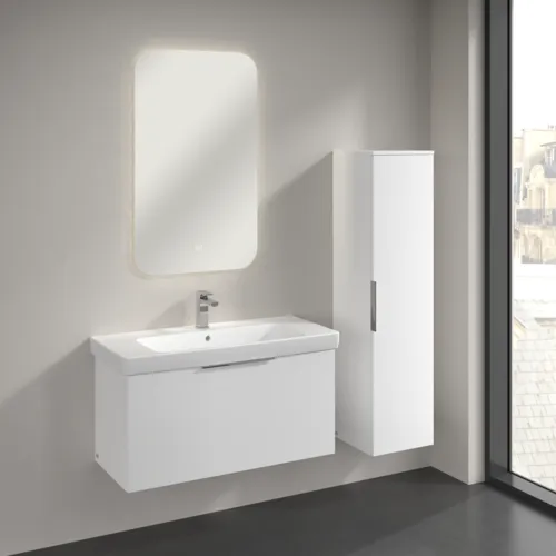 VILLEROY BOCH Vysoká skříň Architectura, 1 dveře, 350 x 1400 x 364 mm, bílá matná #B89601MS, obrázek 3