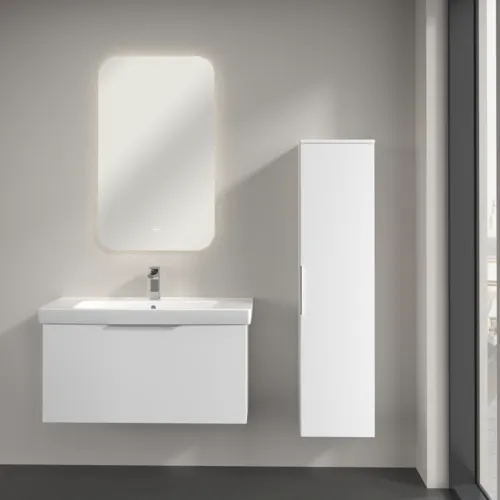 VILLEROY BOCH Vysoká skříň Architectura, 1 dveře, 350 x 1400 x 364 mm, bílá matná #B89601MS, obrázek 4