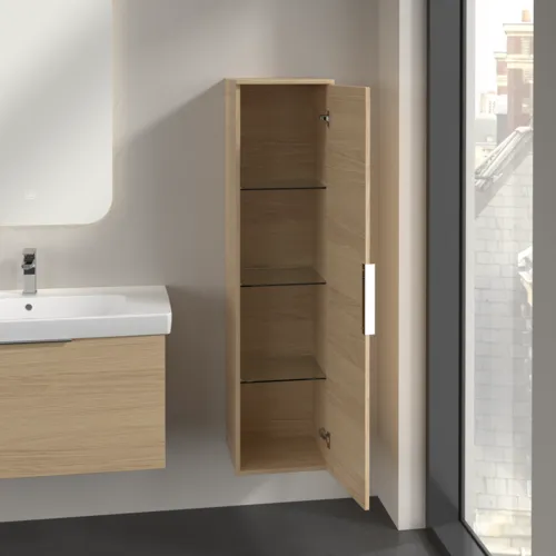 VILLEROY BOCH Vysoká skříň Architectura, 1 dveře, 350 x 1400 x 364 mm, dub severský #B89601VJ, obrázek 5