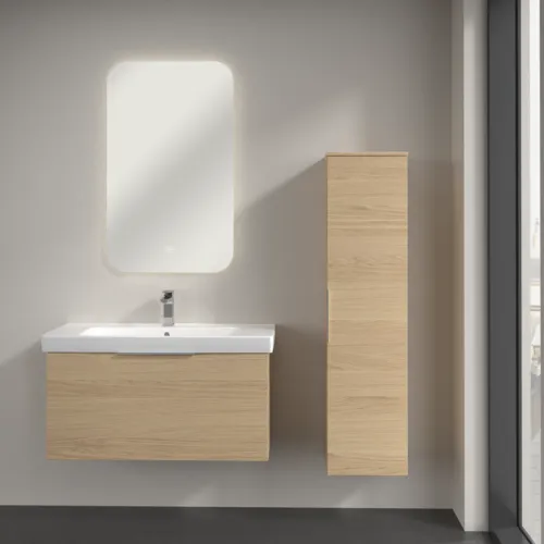 VILLEROY BOCH Vysoká skříň Architectura, 1 dveře, 350 x 1400 x 364 mm, dub severský #B89601VJ, obrázek 4
