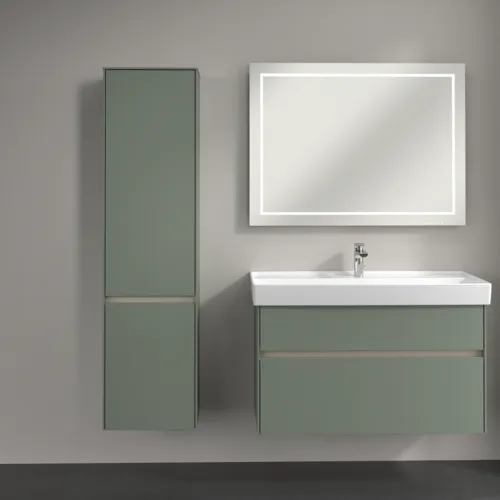 VILLEROY BOCH Vysoká skříň Collaro, 2 dveře, 404 x 1538 x 349 mm, Soft Green / Soft Green #C03300AF, obrázek 4