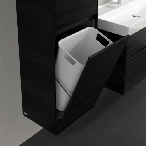 VILLEROY BOCH Vysoká skříň Collaro, 2 dveře, 454 x 1538 x 349 mm, černý dub / černý dub #C03400AB, obrázek 6