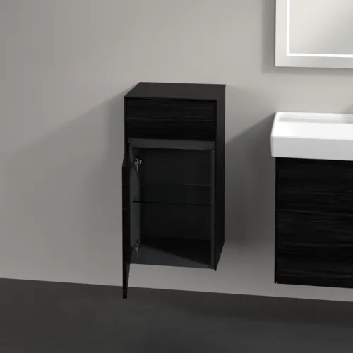 VILLEROY BOCH Boční skříňka Collaro, 1 dvířka, 1 zásuvka, 404 x 748 x 349 mm, černý dub / černý dub #C03200AB, obrázek 5