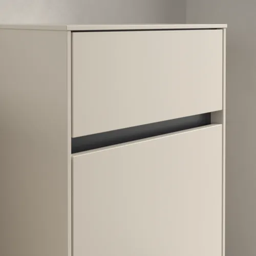 VILLEROY BOCH Boční skříňka Collaro, 1 dvířka, 1 zásuvka, 404 x 748 x 349 mm, Cashmere Grey / Cashmere Grey #C03201VN, obrázek 6