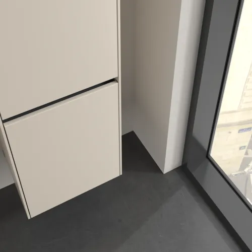 VILLEROY BOCH Vysoká skříň Collaro, 2 dveře, 404 x 1538 x 349 mm, Cashmere Grey / Cashmere Grey #C03301VN, obrázek 6