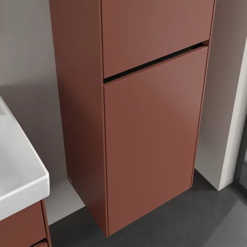 VILLEROY BOCH Vysoká skříň Collaro, 2 dveře, 454 x 1538 x 349 mm, Vínově červená / Vínově červená #C03401AH, obrázek 7