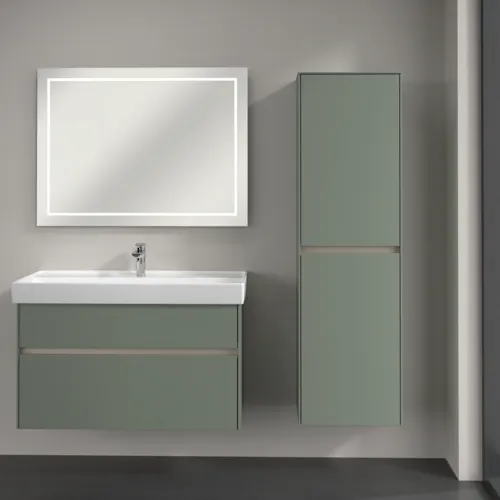 VILLEROY BOCH Vysoká skříň Collaro, 2 dveře, 454 x 1538 x 349 mm, Soft Green / Soft Green #C03401AF, obrázek 4