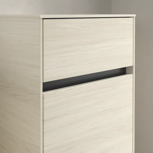 VILLEROY BOCH Boční skříňka Collaro, 1 dvířka, 1 zásuvka, 404 x 748 x 349 mm, bílý dub / bílý dub #C03201AA, obrázek 6