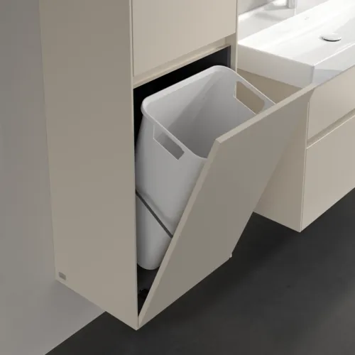 VILLEROY BOCH Vysoká skříň Collaro, 2 dveře, 454 x 1538 x 349 mm, Cashmere Grey / Cashmere Grey #C03400VN, obrázek 6