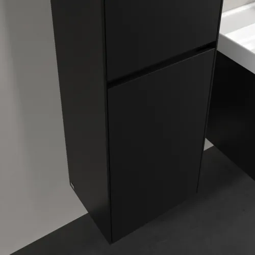 VILLEROY BOCH Vysoká skříň Collaro, 2 dveře, 454 x 1538 x 349 mm, Volcano Black / Volcano Black #C03400VL, obrázek 7