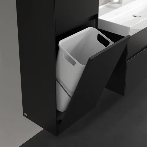 VILLEROY BOCH Vysoká skříň Collaro, 2 dveře, 454 x 1538 x 349 mm, Volcano Black / Volcano Black #C03400VL, obrázek 6