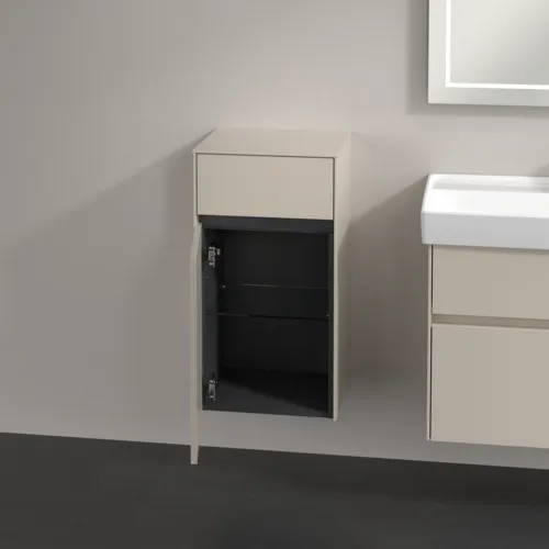 VILLEROY BOCH Boční skříňka Collaro, 1 dvířka, 1 zásuvka, 404 x 748 x 349 mm, Cashmere Grey / Cashmere Grey #C03200VN, obrázek 5