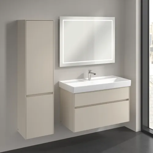 VILLEROY BOCH Vysoká skříň Collaro, 2 dveře, 404 x 1538 x 349 mm, Cashmere Grey / Cashmere Grey #C03300VN, obrázek 3