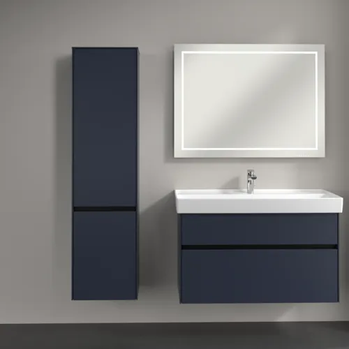 VILLEROY BOCH Vysoká skříň Collaro, 2 dveře, 404 x 1538 x 349 mm, Marine Blue / Marine Blue #C03300VQ, obrázek 4