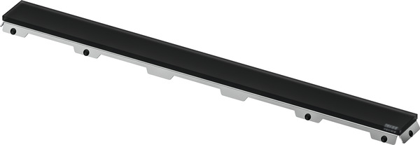 TECE Skleněný kryt TECEdrainline pro sprchový žlab, satinovaný, Saténové černé sklo, 1000 mm #601094