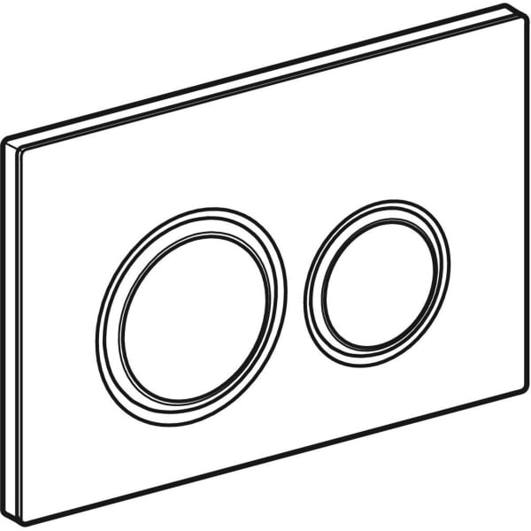 GEBERIT Ovládací tlačítko Geberit Sigma50 (dříve Sigma21), pro 2 množství splachování, Round, kovová barva, červené zlaté Základní deska a designové kroužky: červené zlato Krycí deska a tlačítka: Dekor betonu #115.650.JV.1