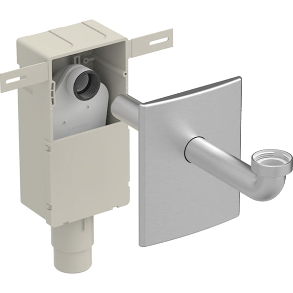 GEBERIT Sada zápachové uzávěrky Geberit pro umyvadlo, vývod vodorovný Nerezová ocel kartáčovaná #151.121.00.1