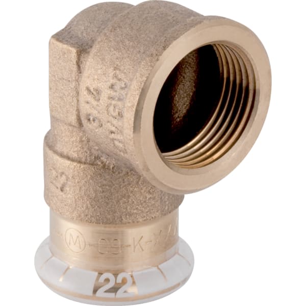 GEBERIT Přechodové koleno Geberit Mapress měď 90° s vnitřním závitem #63853
