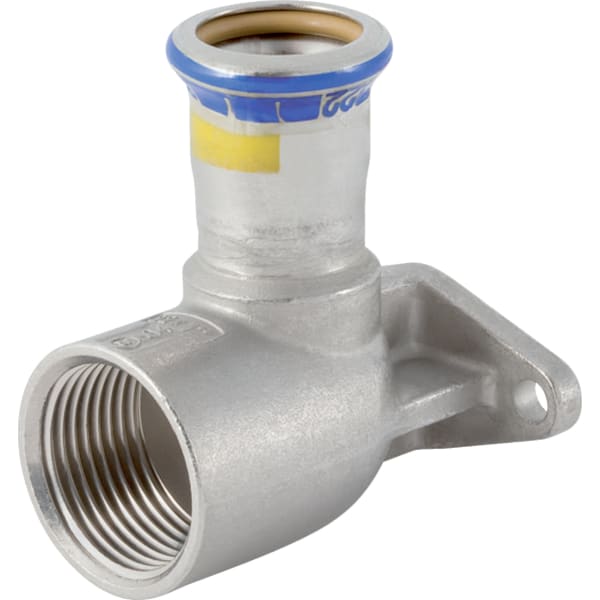 GEBERIT Nástěnka Geberit Mapress nerezová ocel 90° odsazená, roztečná kružnice 50 mm (plyn) #91098