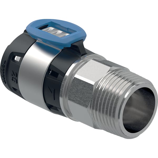 GEBERIT Přechodka Geberit FlowFit s vnějším závitem, nerezová ocel #619.701.00.1