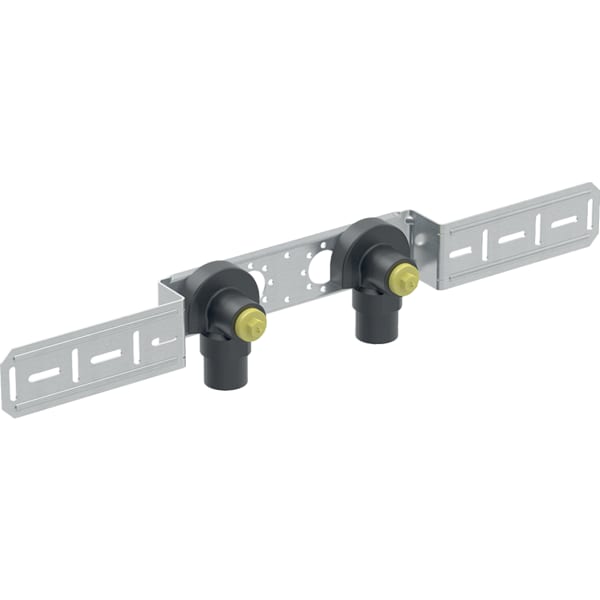 GEBERIT Nástěnka Geberit 90° s vnějším závitem MF 1/2'', předinstalovaná, dvojitá #632.855.00.2