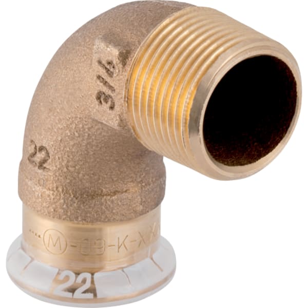 GEBERIT Přechodové koleno Geberit Mapress měď 90° s vnějším závitem #63889
