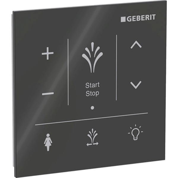GEBERIT Nástěnný ovládací panel pro Geberit AquaClean Sela Černá / Sklo #147.041.SJ.1