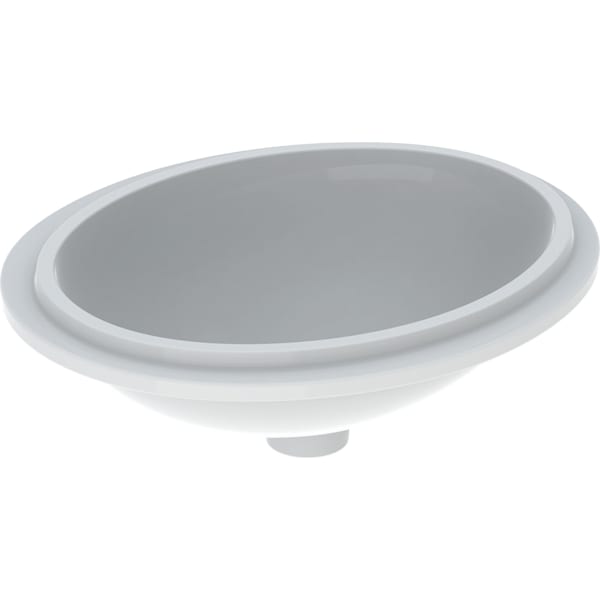 GEBERIT VariForm oválné umyvadlo #500.751.00.2 - bílá / KeraTect / spodní strana: glazovaná