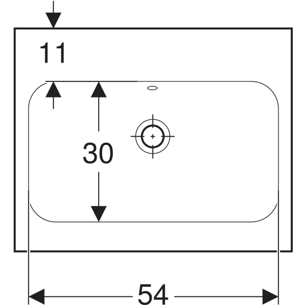 GEBERIT Umyvadlo Geberit iCon Light Bílá / KeraTect #501.834.00.4