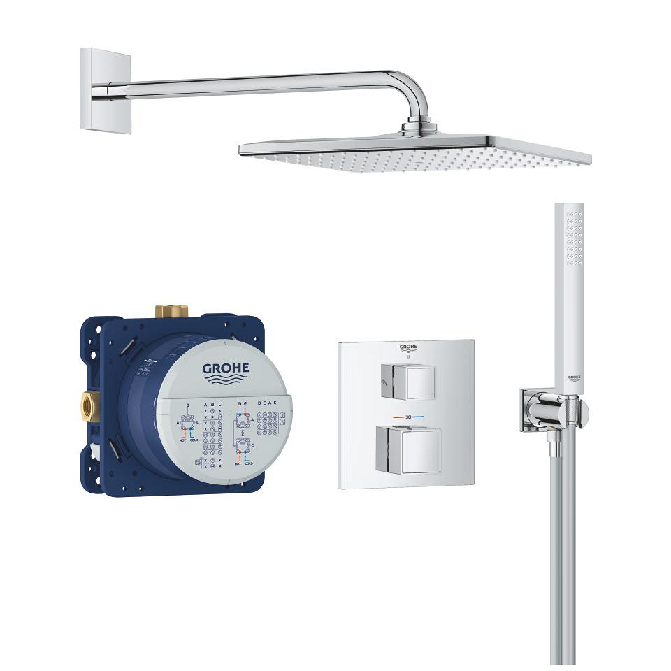 GROHE Grohtherm Cube podomítkový sprchový systém #34868000 - chrom