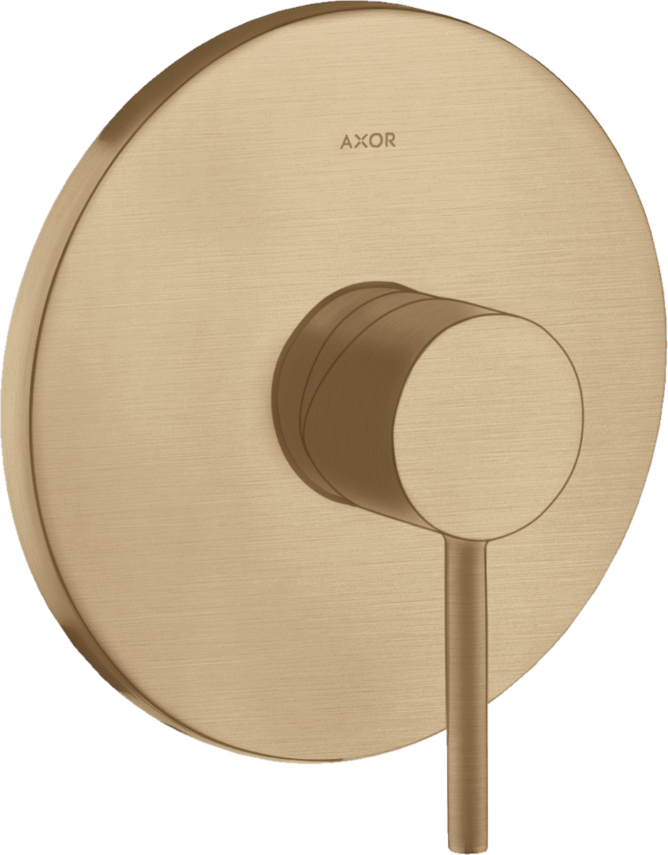 HANSGROHE Podomítková jednopáková sprchová baterie AXOR Starck s kolíkovou rukojetí #10616140 - kartáčovaný bronz