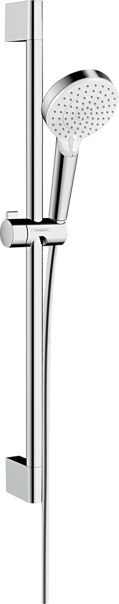HANSGROHE Crometta Sprchová sada Vario EcoSmart+ se sprchovou tyčí 65 cm #26555400 - bílá/chrom