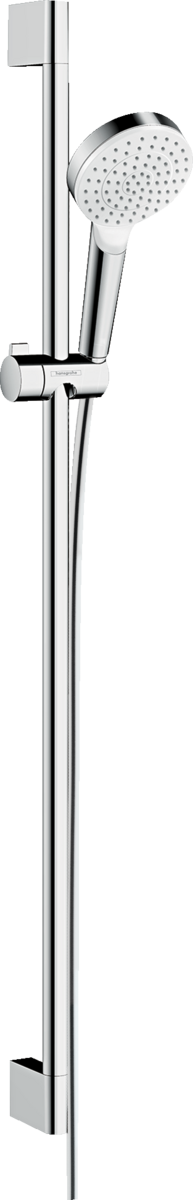 HANSGROHE Crometta Sprchová sada 1 jet EcoSmart se sprchovou tyčí 90 cm #26539400 - bílá/chrom