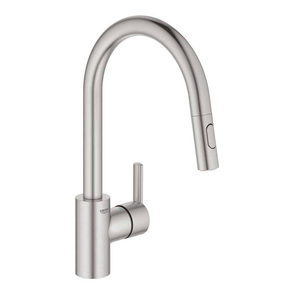 GROHE Jednopáková dřezová baterie Feel, 1/2″ #31486DC1 - supersteel