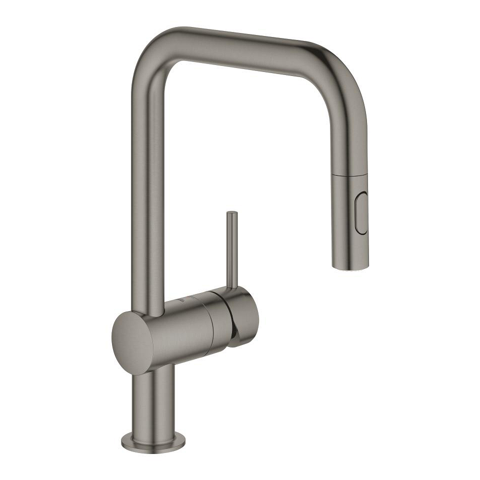 GROHE Minta Páková dřezová baterie kartáčovaný Hard Graphite #32322AL2