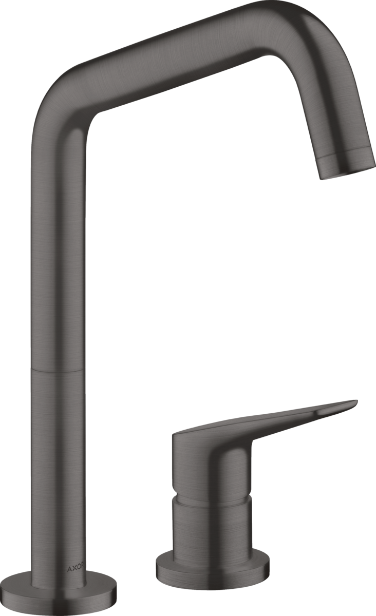 HANSGROHE AXOR Citterio M 2otvorová jednopáková kuchyňská baterie 240 s otočnou výpustí #34820340 - kartáčovaný černý chrom