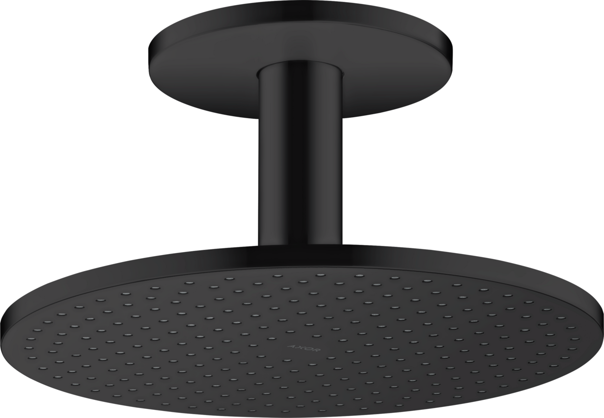 HANSGROHE AXOR ShowerSolutions Horní sprcha 300 2jet s přívodem od stropu #35304670 - matná černá