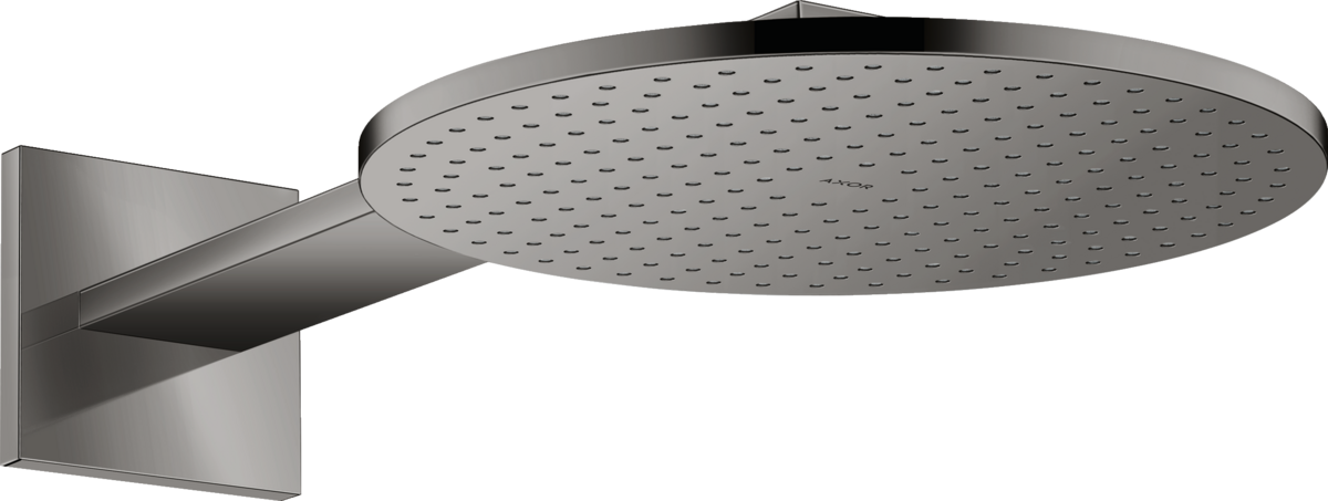 HANSGROHE AXOR ShowerSolutions horní sprcha 300 2jet se sprchovým ramenem #35303330 - Leštěný černý chrom