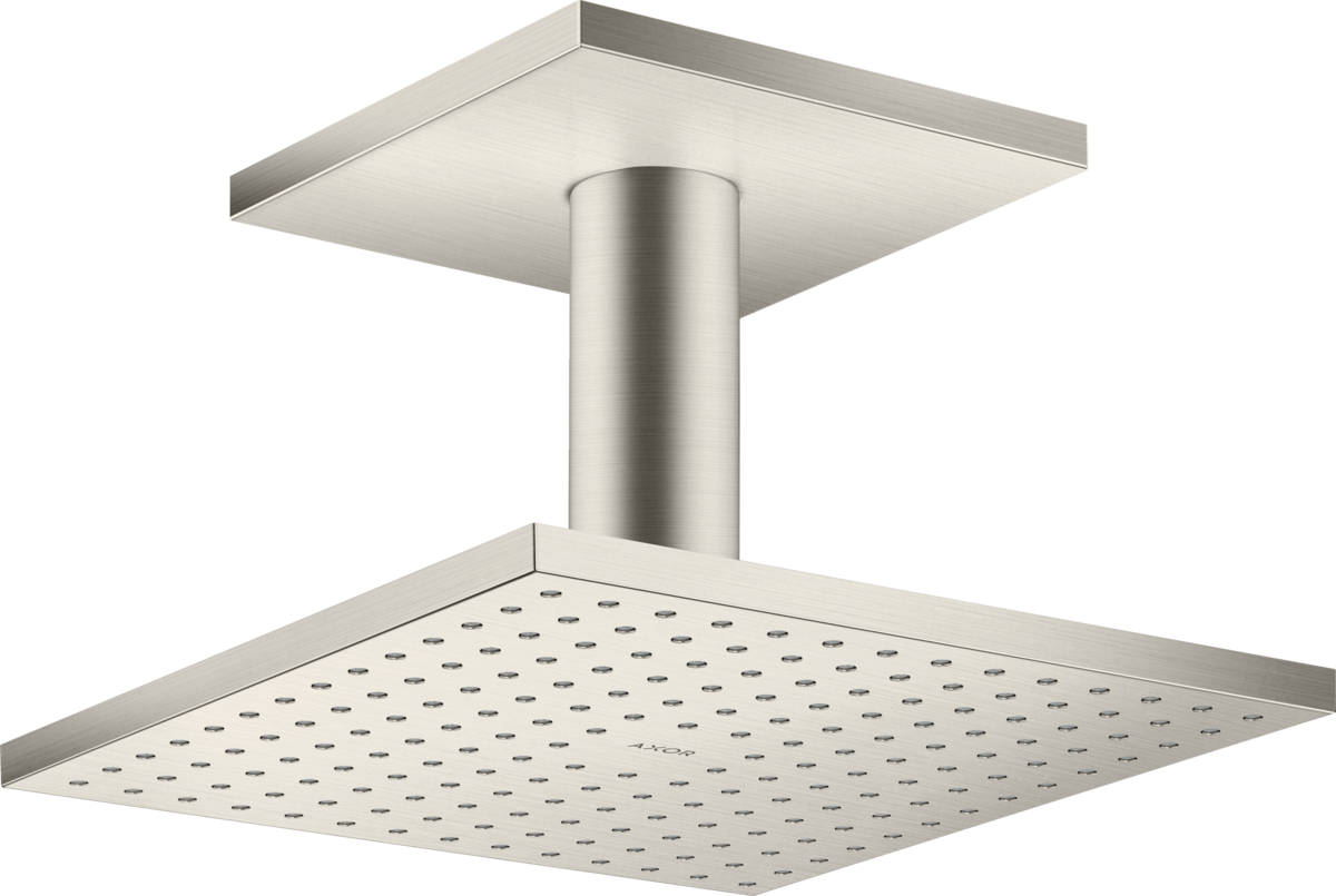 HANSGROHE AXOR ShowerSolutions horní sprcha 250/250 1jet se stropním připojením #35308800 - nerezová ocel Optic