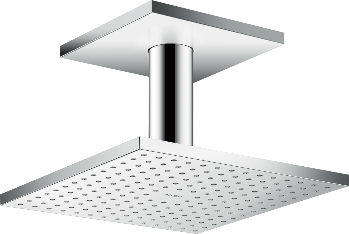 HANSGROHE AXOR ShowerSolutions Horní sprcha 250/250 2jet s přívodem od stropu #35312000 - chrom