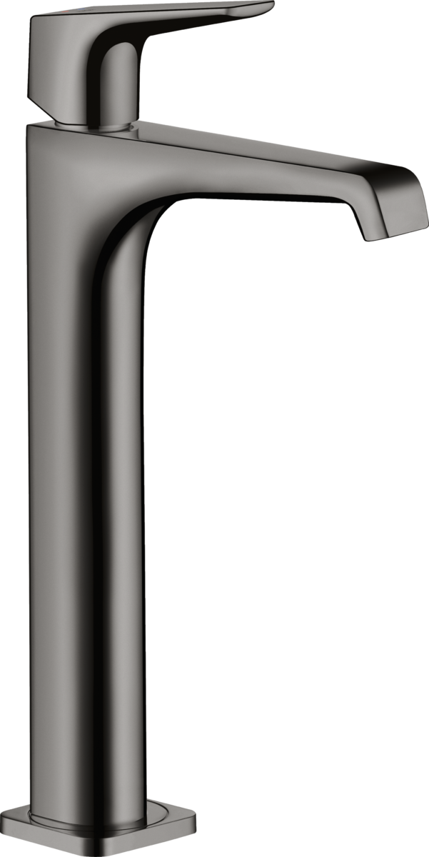 HANSGROHE AXOR Citterio E jednopáková umyvadlová baterie 250 s pákovou rukojetí pro umyvadla na desku s výsuvným odpadem #36113330 - leštěný černý chrom