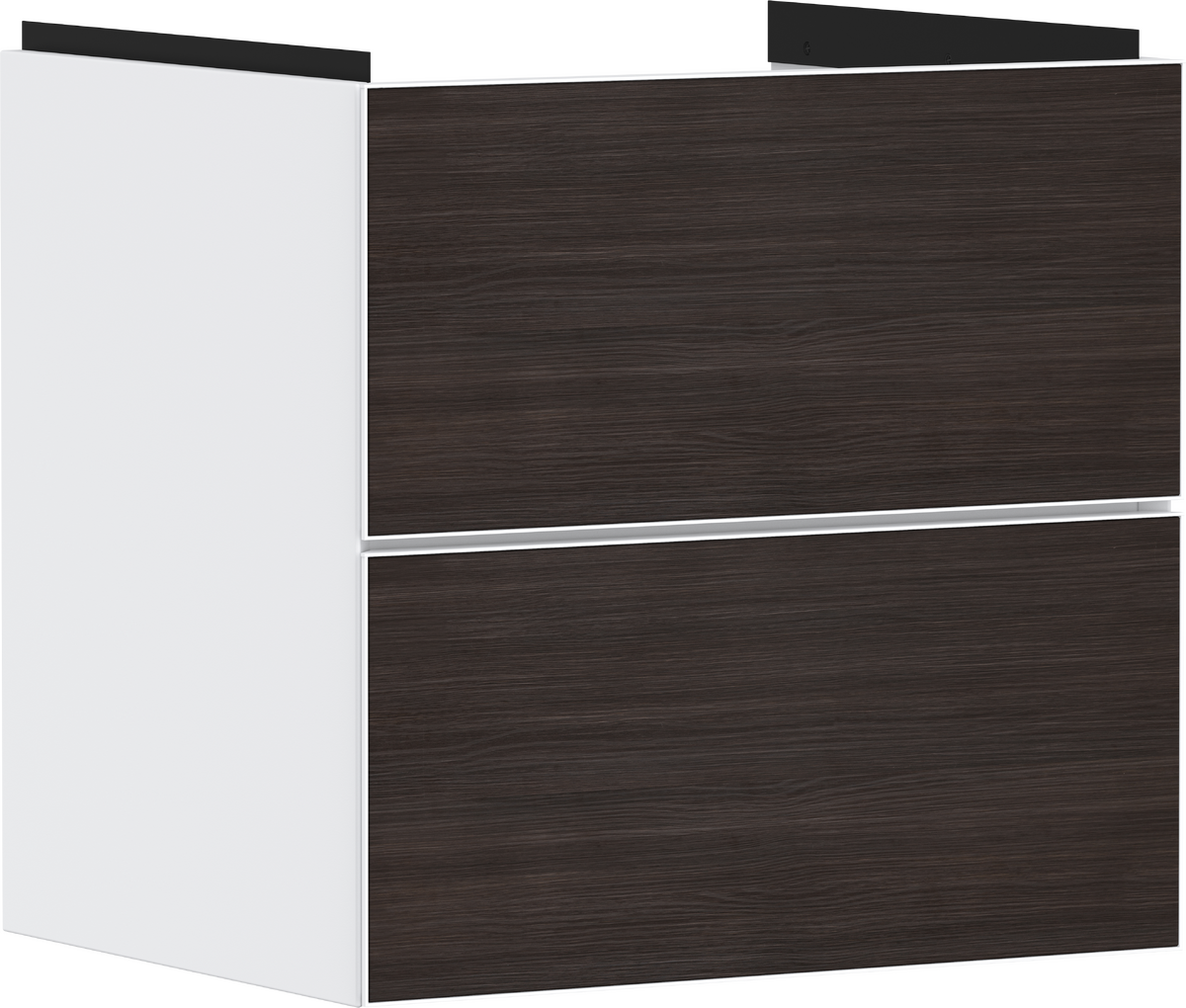HANSGROHE Xevolos E Skříňka pod umyvadlo matná bílá 580/475 se 2 zásuvkami #54175730 - matná bílá