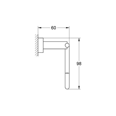 GROHE Essentials Cube Držák toaletního papíru Chrom #40507000