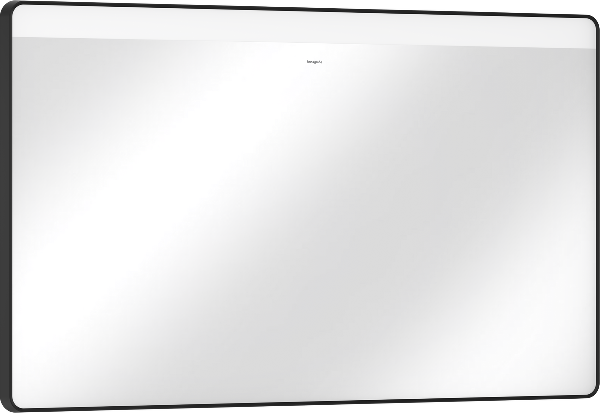 HANSGROHE Xarita Lite Q Zrcadlo s vodorovným LED osvětlením 1200/30 a nástěnným vypínačem #54960670 - matná černá