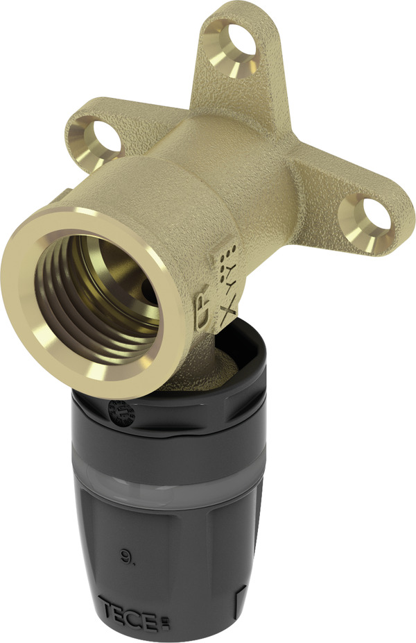 TECE TECElogo-Push wall disk standard brass, dim. 20 x 1/2" #8620003